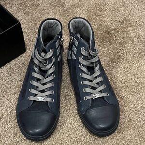 Armani Junior High-Top Sneakers